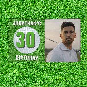 Banderoles GREEN MAN Anniversaire Golf Party Amusement
