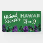 Banderoles Green, Plum Hawaii 5-0 50e fête d'anniversaire (Horizontal)