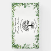 Banderoles Greenery Family Reunion Tree backdrop banner (Verticale)