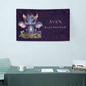 Banderoles Greffe de filles de Dragon pourpre Damask tendance (Salon professionnel)