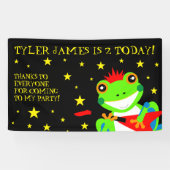 Banderoles Grenouille d'arbre d'anniversaire de Rockin avec g (Horizontal)