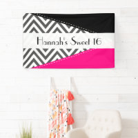Grey Zigzag, Chevron, Zigzag Motif, Sweet 16