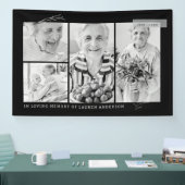 Banderoles Grille photo Memorial Simple Modern 4 (Salon professionnel)