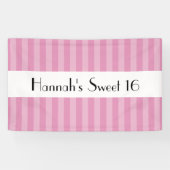 Banderoles Grilles roses, Motif rayé, Lignes, Doux 16 (Horizontal)