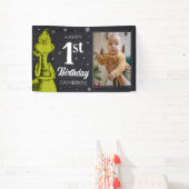 Banderoles Grinch Chalkboard Anniversaire (Insitu)