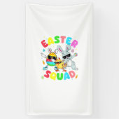 Banderoles Groovy Funny Rabbit Egg Chick Easter Squad Day Men (Vertical)