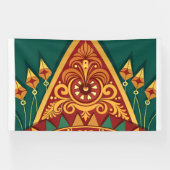 Banderoles gros plan des conceptions complexes sur un modèle  (Horizontal)