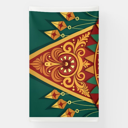 Banderoles gros plan des conceptions complexes sur un modèle  (Verticale)