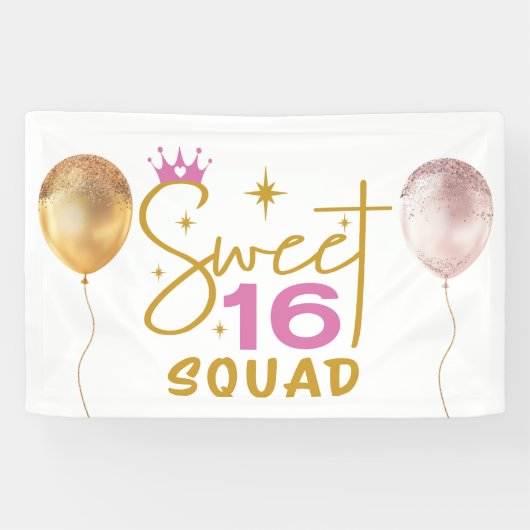 Banderoles Groupe Sweet 16 (Horizontal)
