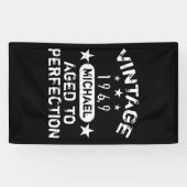 Banderoles Grunge personnalisé vintage 1969 (Horizontal)