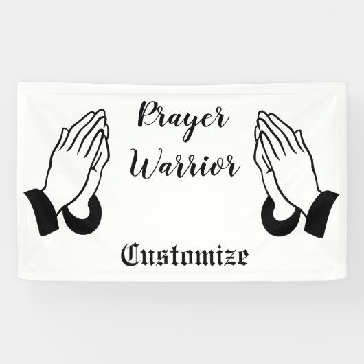 Banderoles Guerrier de prière prier Thunder_Cove (Horizontal)