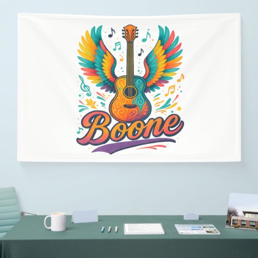 Banderoles Guitare Boone (Salon professionnel)