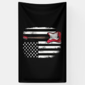 Banderoles Guitare électrique Américain Drapeau Lecteur de mu (Vertical)