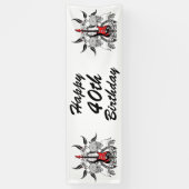 Banderoles Guitare grunge et crâne (Vertical)