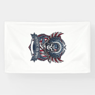 Banderoles Guitariste de la Liberté Patriotique Crâne Musique