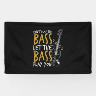 Banderoles Guitariste Laisser Bass Guitar Anniversaire