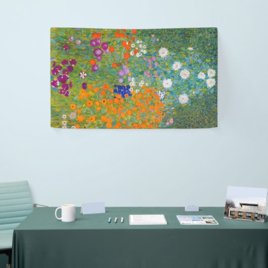Banderoles Gustav Klimt - Jardin des fleurs (Salon professionnel)