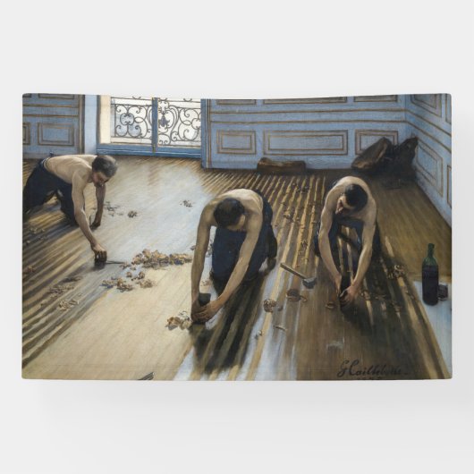 Banderoles Gustave Caillebotte - Les Raboteurs de parquet (Horizontal)