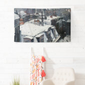 Banderoles Gustave Caillebotte - Toits dans la neige (En situation)