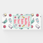 Banderoles Habitudes saines Commencez ici, Porte de l'infirmi (Horizontal)