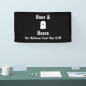 Banderoles Halloween Boos et Booze (Salon professionnel)