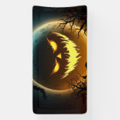 Banderoles Halloween/citrouille/Lune/chute (Verticale)
