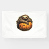Banderoles Halloween classique à thème Sloth T-shirt (Horizontal)