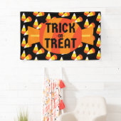 Banderoles Halloween Corn Tricot Ou Traite (En situation)