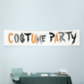 Banderoles Halloween Costume Party Fun Texte Éffrayant (Salon professionnel)
