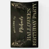 Banderoles Halloween crâne déplaisant Halloween fête d'annive (Vertical)