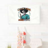 Banderoles Halloween Creepin It Real! Édition infirmière clas (En situation)