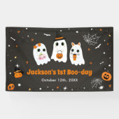 Banderoles Halloween Cute Ghost 1er Anniversaire Spooktaculai (Horizontal)