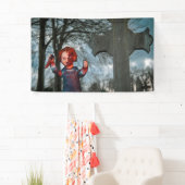 Banderoles Halloween effrayant (En situation)