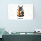 Banderoles Halloween éffrayant Cute Cat (Salon professionnel)