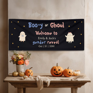 Banderoles Halloween Genre Révéler Garçon ou Fille Fantôme Bi
