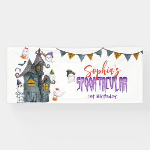 Banderoles Halloween Ghost Spooktacular Anniversaire