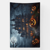 Banderoles Halloween Haunted House et Jack-O Lanterns (Verticale)