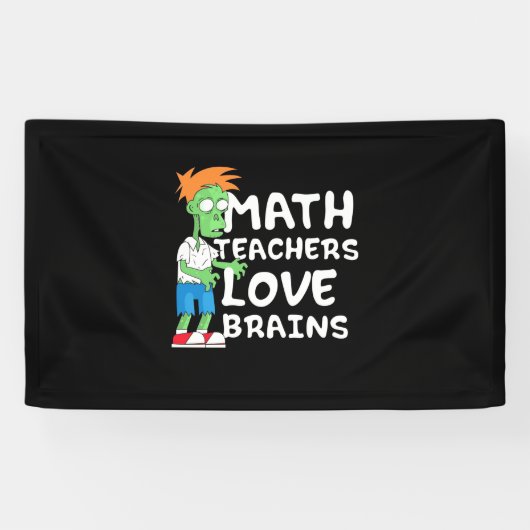 Banderoles Halloween Math enseignant amour (Horizontal)