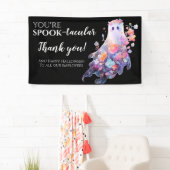 Banderoles Halloween Merci à l'employé (En situation)