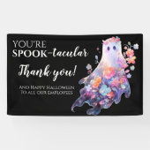 Banderoles Halloween Merci à l'employé (Horizontal)