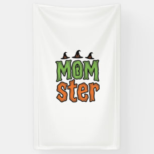Banderoles Halloween Momster Vintage Mom Conception de T-Shir