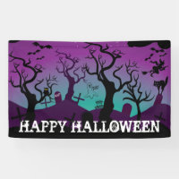 Halloween noir, violet, turquoise