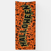 Banderoles Halloween Party Happy Halloween typographie éffray (Vertical)