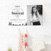 Banderoles Halloween Photo RIP Années 30e anniversaire funéra (En situation)