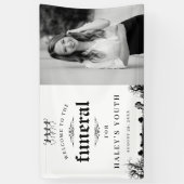 Banderoles Halloween Photo RIP Années 30e anniversaire funéra (Vertical)