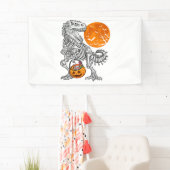 Banderoles Halloween s for Boys Kids Dinosaur Skeleton T rex (En situation)