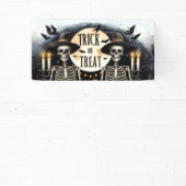 Banderoles Halloween Skeleton Duo Party Banner (Insitu)