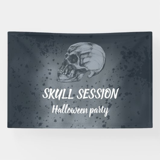 Banderoles Halloween Skull Session (Horizontal)