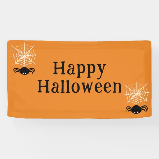 Banderoles Halloween Spider Web (Horizontal)