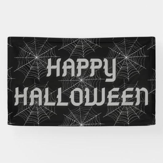 Banderoles Halloween Spiderweb (Horizontal)